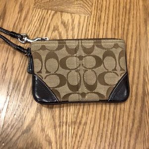 Small coach wristlet